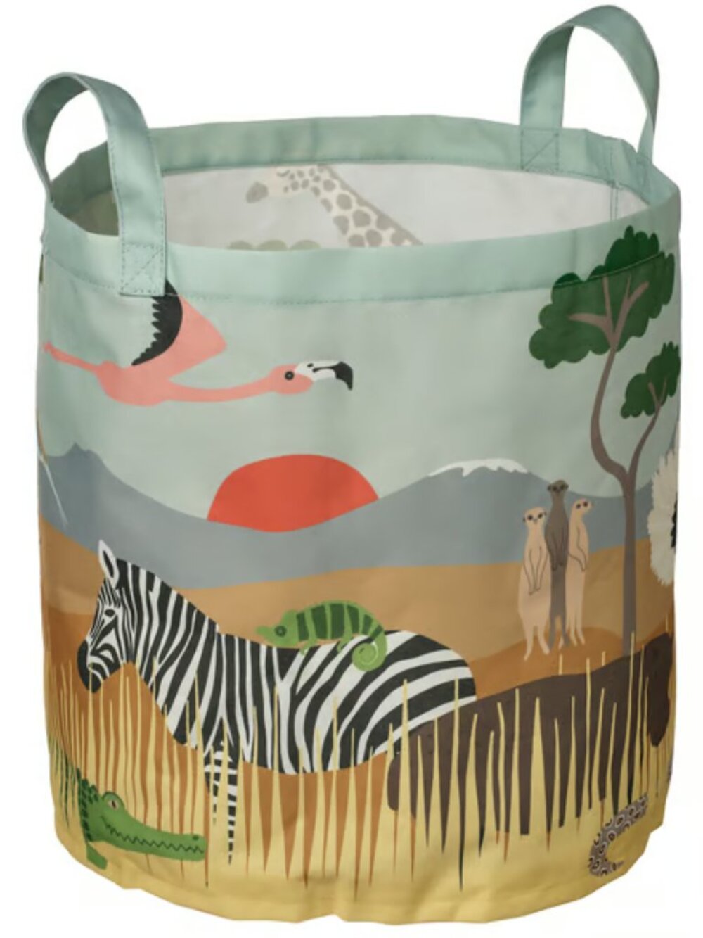SANDLÖPARE 006.194.31 Storage bag, multicolor/savannah